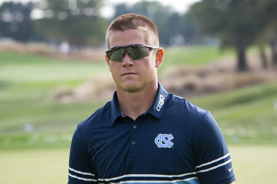 unc blue polo shirt